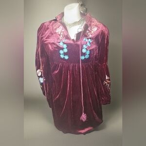 Women's velvet dress